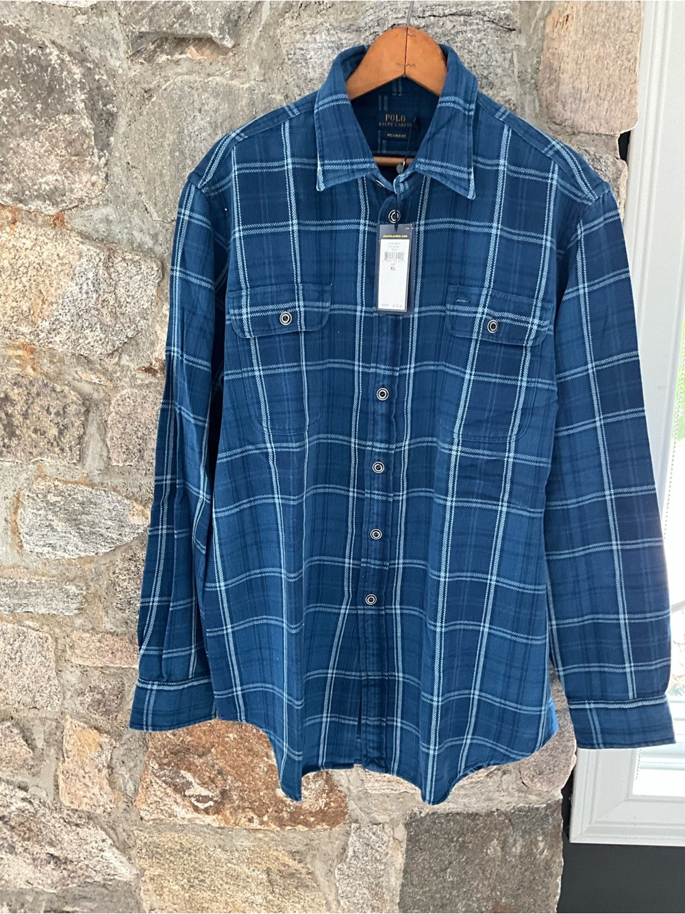 Polo by Ralph Lauren Blue Plaid Long-Sleeve Button-Down Shirt